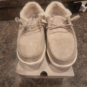 Hey Dude Kids Tan Moccasins